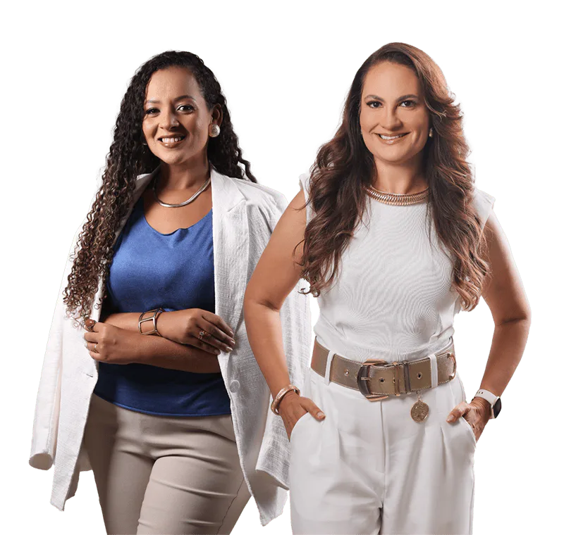 As psicólogas Eduarda Queiroz e Paula Silvestre, fundadoras da Clínica Raízes
